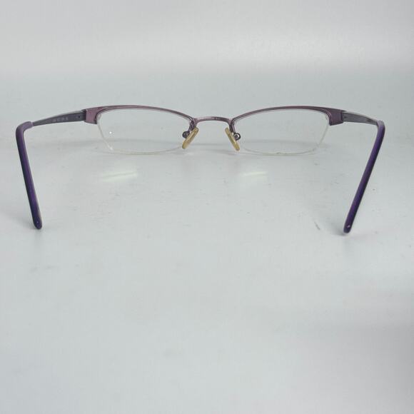 Nine West 327 07FH 47-20-130 Lavender Metal Half Rim Eyeglasses Frame H17139 - Picture 3 of 7